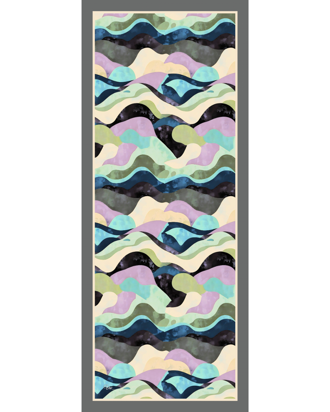 Pastel Dalga Soft Şal