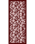 Bordo Çiçeği Soft Şal
